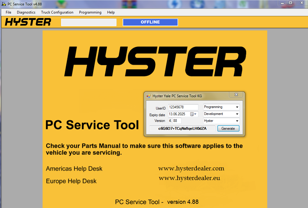 Hyster PCservicetool 4.88 + Keygen